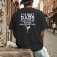 The Best Dads Have Daughters Who Are Mma Fighters Vintage Men's Back Print T-Shirt