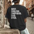 Best English Shepherd Dad Ever Dog Owner Daddy Father's Day Men's Back Print T-Shirt
