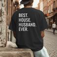 Best House Husband Ever Stay At Home Dad Men's Back Print T-Shirt