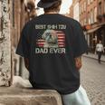 Best Shih Tzu Dad Ever Tshirt Dog Lover American Flag Men's Back Print T-Shirt