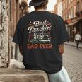 Best Truckin Dad Ever Trucker Truck Driver Father's Day Men Men's Back Print T-Shirt