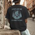 Bigfoot A Guy Like Me Is Hard To Find Forest Men Dad Men's Back Print T-Shirt