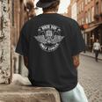 Biker Dad Like A Normal Dad Only Cooler Motorcycle Biker Men's Back Print T-Shirt