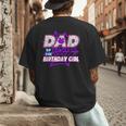 Birthday Girl Dad Of The Birthday Girl Spider Birthday Party Men's Back Print T-Shirt