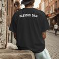 Blessed Dad Men's Back Print T-Shirt Blessed Dad Men's Back Print T-Shirt