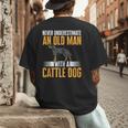Blue Heeler Dad Australian Cattle Dog Men Men's Back Print T-Shirt Blue Heeler Dad Australian Cattle Dog Men Men's Back Print T-Shirt