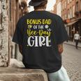 Bonus Dad Of The Bee Day Girl Birthday Party Family Men's Back Print T-Shirt