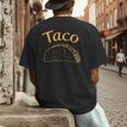 Burrito Taco Taquito Dad Mom Child Baby Matching Family Men's Back Print T-Shirt