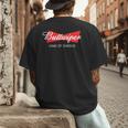 Buttwiper New Dad Beer Inspired Diaper Shower Men's Back Print T-Shirt