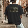 You Can't Scare Me I Have 4 Daughters & Wife Fathers Day Dad Men's Back Print T-Shirt