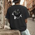 Cat Torn Cloth For Cat Lover Cat Dad Cat Mom Men's Back Print T-Shirt