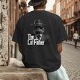 The Catfather Fathersday Best Birthday Cat Dad Men's Back Print T-Shirt