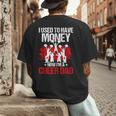 Cheer Dad Cheerleading Fathers Day Men's Back Print T-Shirt