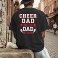 Cheer Dad Like A Regular Dad But Broke Cheerleader Dad Men's Back Print T-Shirt