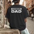 Cheer Dad Shirt Men Fathers Day Cheerleading Dad Men's Back Print T-Shirt