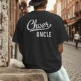 Cheer Dad Shirts Cheer Uncle Proud Cheerleading Uncle Men's Back Print T-Shirt