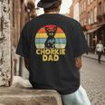 Chorkie Dad Retro Sunset Chihuahua Yorkie Mix Lover Men's Back Print T-Shirt