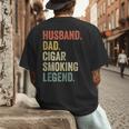 Cigar Lover For Dad Men Vintage Cigar Saying Men's Back Print T-Shirt