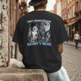 Cool Alpha Wolf Meme Don't Worry Kitten Daddy's Here Men's Back Print T-Shirt