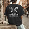 Cool Chess Player Art For Men Dad Knight Chess Lovers Pieces Small Men's Back Print T-Shirt