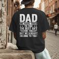Cool Dad Art For Father Dad Stepfather From Son Daughter Men's Back Print T-Shirt