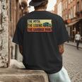 Cool Garbage Man Art For Men Dad Father Garbage Dump Truck Men's Back Print T-Shirt
