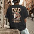 Cute Dad Of The Birthday Girl Horse Family Party Men's Back Print T-Shirt