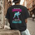 Cute Wrestling Daughter Favorite Wrestler Dad Mom Men's Back Print T-Shirt