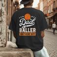Dad Of The Baller Birthday Boy Basketball Themed Party Men's Back Print T-Shirt