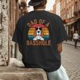 Dad Of a Basshole Basset Hound Owner Men's Back Print T-Shirt