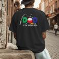 Dad Of The Big One Fishing Boy First Birthday Ofishally Men's Back Print T-Shirt