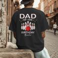 Dad Of The Birthday Bowler Kid Boy Girl Bowling Party Family Men's Back Print T-Shirt