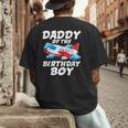 Dad Of The Birthday Boy Airplane Men's Back Print T-Shirt