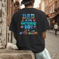 Dad Of The Birthday Boy Aquarium Sea Animals Matching Men's Back Print T-Shirt