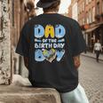 Dad Of The Birthday Boy Blue Dog Family Matching Men's Back Print T-Shirt