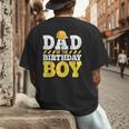 Dad Of The Birthday Boy Construction Birthday Party Hat Men Men's Back Print T-Shirt