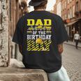 Dad Of The Birthday Boy Construction Truck Men's Back Print T-Shirt