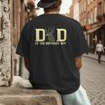 Dad Of The Birthday Boy Deer Hunter Camouflage Flag Men's Back Print T-Shirt