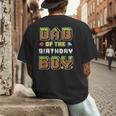 Dad Of The Birthday Boy Gamer Pixel Birthday Party Matching Men's Back Print T-Shirt