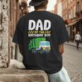 Dad Of The Birthday Boy Garbage Truck Birthday Party Men's Back Print T-Shirt