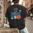 Dad Of The Birthday Boy Sports Matching Family Men's Back Print T-Shirt