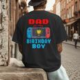 Dad Of The Birthday Boy Video Games Theme Bday Matching Men's Back Print T-Shirt