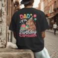 Dad Of The Birthday Capybara Boba Tea Girl Bday Party Family Men's Back Print T-Shirt