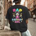 Dad Of The Birthday Girl Candy Family Bday Party Men's Back Print T-Shirt