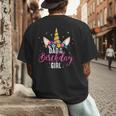 Dad Of The Birthday Girl Father Unicorn Birthday Small Men's Back Print T-Shirt