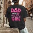 Dad Of The Birthday Girl Pink Bow Birthday Girl Family Men's Back Print T-Shirt