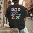 Dad Of The Birthday Girl Tie Dye Girl Bday Party Men's Back Print T-Shirt