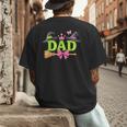Dad Of The Birthday Girl Witch Family Party Decorations Men's Back Print T-Shirt