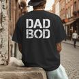 Dad BOD Rough Strong 90s Stencil Text Men's Back Print T-Shirt