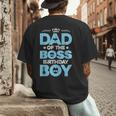 Dad Of The Boss Birthday Party Outfit Like A Boss Daddy Men's Back Print T-Shirt